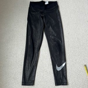 Black glitter Nike leggings